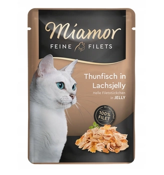 Miamor Feine Filets - mokré krmivo pre mačky s tuniakom a lososom v želé 100g