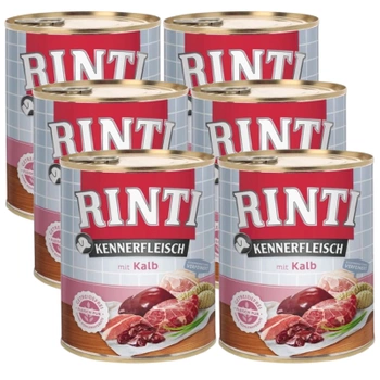 Rinti Kennerfleisch mokré krmivo pre psov - teľacie 6x800g