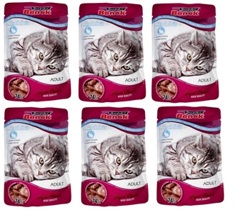 SUPER BENEK Vrecúško pre dospelé mačky s hovädzími paštétami 24x100g