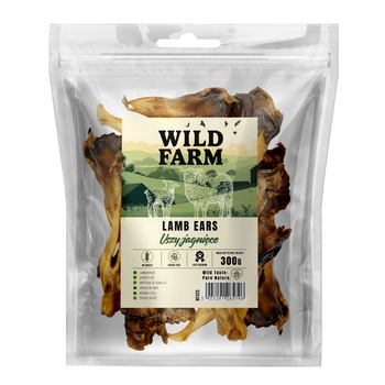 Psí maškrta WILD FARM jahňacie uši 300g