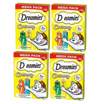 DREAMIES Krémová zmes chutí 48x10g