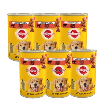 Pedigree Adult hovězí v želé 6x400 g
