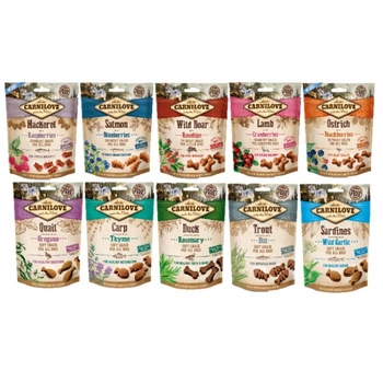 Carnilove Chrumkavé maškrty Mix príchutí 10x200 g