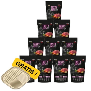 Tasty Dogs Life Junior teľacie v želé miske 10x500g + Miskomata ZADARMO!