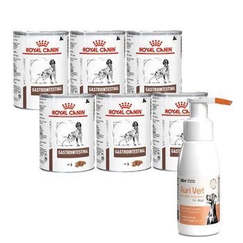 Royal Canin VHN Gastrointestinal 6x400 g & Prípravok na starostlivosť o uši pre psov 75 ml