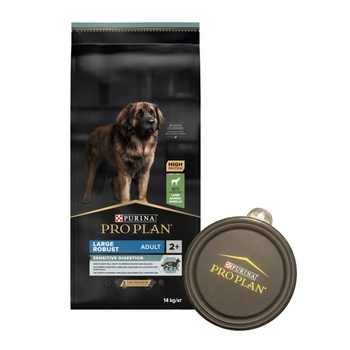 PRO PLAN Sensitive Digestion Large Robust Adult krmivo pre dospelých psov bohaté na jahňacie 14kg + Misa GRATIS!!