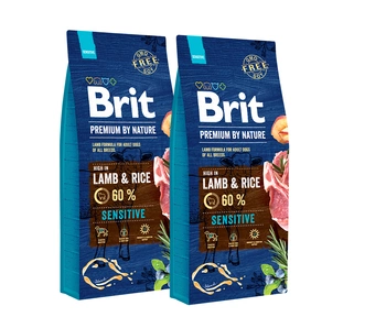 BRIT Premium By Nature Sensitive Lamb 2x15kg