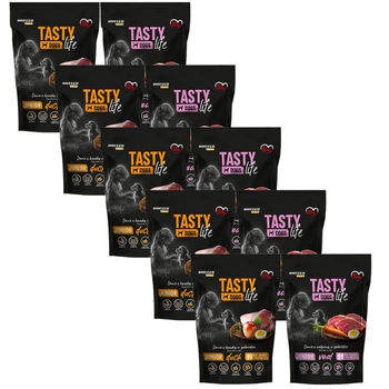 Tasty Dogs Life Junior Dish Mix príchutí v želé 10x500g