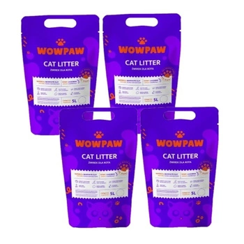 WOW PAW Bentonitová podstielka pre mačky - levanduľová 4x5 l