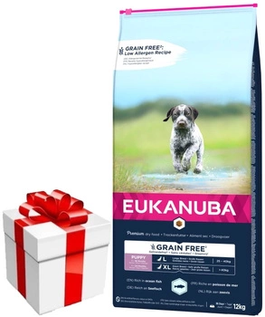 EUKANUBA Puppy&Junior Large Breeds Grain Free 12kg + PREKVAPENIE PRE PSA ZDARMA!