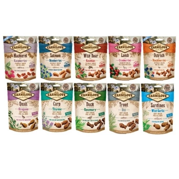 Carnilove Chrumkavé maškrty Mix príchutí 30x200 g