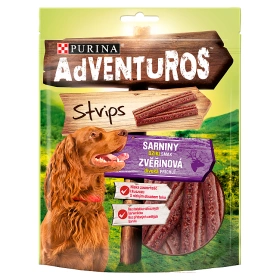 ADVENTUROS Strips s príchuťou zveriny 90g