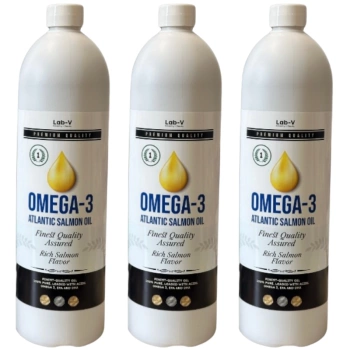 LAB-V Omega-3 lososový olej pre psy a mačky 3x1l