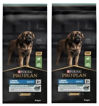PRO PLAN Sensitive Digestion Large Robust Adult krmivo pre dospelých psov bohaté na jahňacie 2x14kg