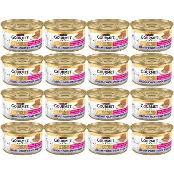 Purina Gourmet Gold Kitten pena s teľacím mäsom 48x85g