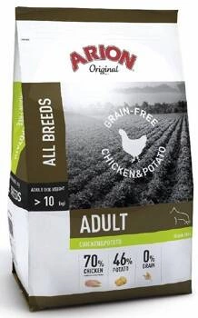 Arion Original Grain Free Chicken&Potato suché krmivo pre dospelé psy 12kg