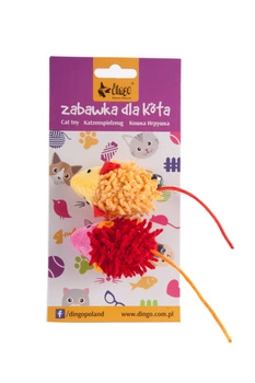 DINGO hračka pre mačky myš "MOP" 2 ks.