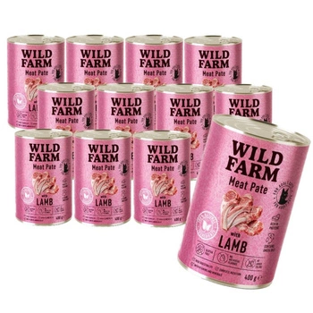 WILD FARM Pate Lamb 12x400g - bezlepkové krmivo pre mačky