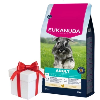 EUKANUBA Adult Small Breed Chicken 15kg + Prekvapenie pre psa ZADARMO!
