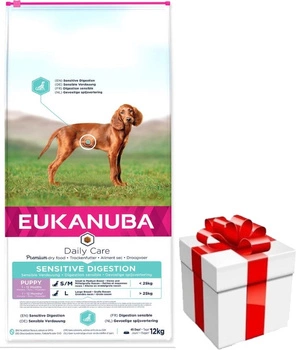 EUKANUBA Sensitive Digestion Puppy 12kg + PREKVAPENIE PRE PSA ZDARMA!
