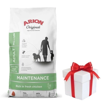 ARION Original Maintenance Adult Medium 12kg + prekvapenie pre psa ZDARMA!