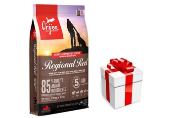Orijen Regional Red Dog 6kg + prekvapenie pre vášho psa ZDARMA