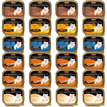 ANIMONDA Cat Vom Feinsten dospelý mix príchutí 24x100g