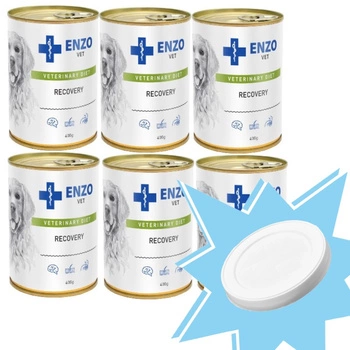 ENZO VET Recovery diéta pre psov 6x400g + Veko na 400g plechovku ZADARMO!