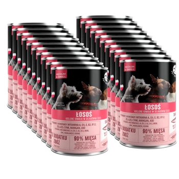 PetRepublic kúsky v omáčke s lososom 20x400g pre psy