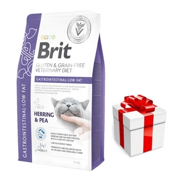 BRIT GF Veterinary Diets Cat Gastrointestinal-Low Fat 5kg + prekvapenie