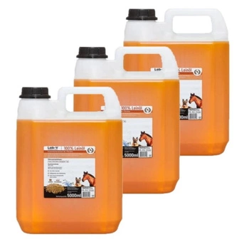 LAB-V Ľanový olej Leinöl pre kone, psy a mačky 3x5000ml