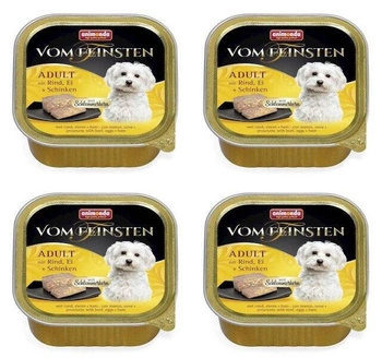 Animonda Vom Feinsten Adult Dog hovädzie mäso, vajce, šunka 22x150g