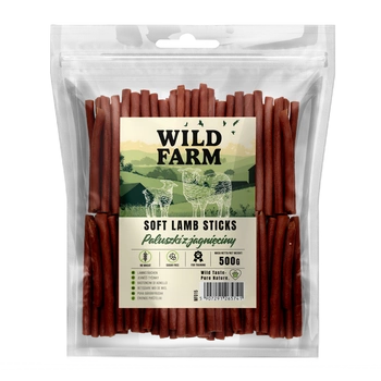 Jahňacie tyčinky WILD FARM 500g psia maškrta