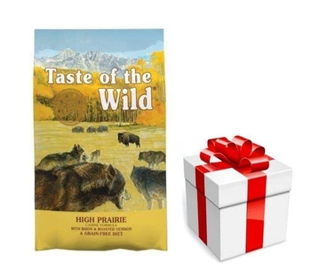 TASTE OF THE WILD High Prairie 12,2kg + prekvapenie pre vášho psa ZDARMA