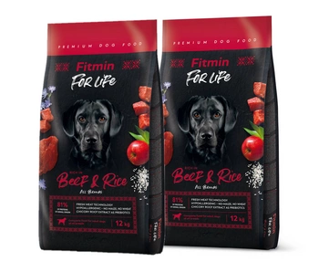 FITMIN For Life Beef & Rice 2x12kg