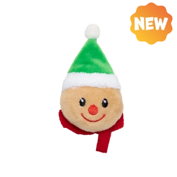 UNIQ PETS PLYŠOVÁ HRAČKA PRE MAČKU PURRNIP hlava perníkového mužíka s mačacou mätou 7x6cm