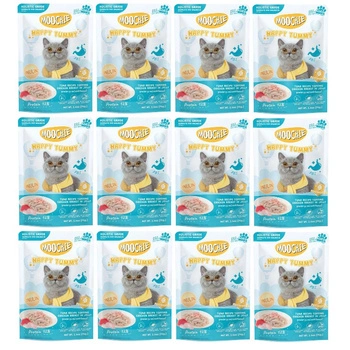 MOOCHIE Happy Tummy Tuna Recipe Topping Chicken Breast In Jelly (Healthy Gut -Zdravé črevá) 12x70 g