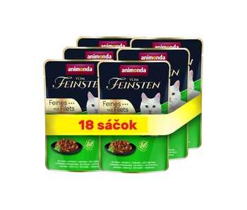 ANIMONDA Cat Vom Feinsten Adult Rabbit + kuracie filé 18x85g sáčok