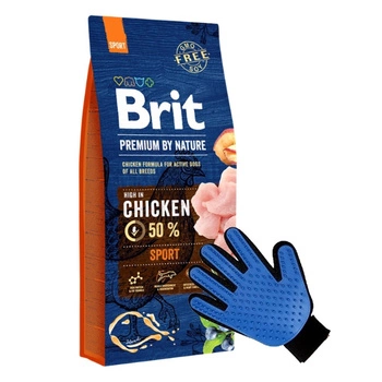 BRIT Premium By Nature Sport 15kg + ZADARMO česacia rukavica!