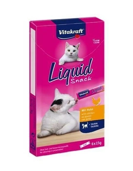 Vitakraft Cat Liquid-Snack s kuracím mäsom 6x15g