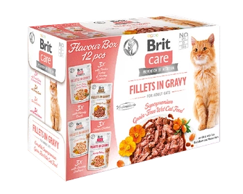 Brit Care Cat Flavour box Fillet in Gravy 12 x 85 g