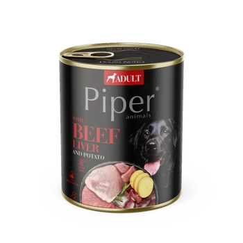 DOLINA NOTECI Piper pre psy s hovädzou pečeňou a zemiakmi 800g