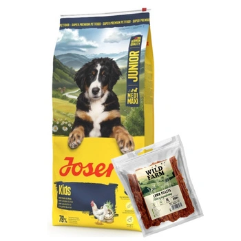 JOSERA Junior Kids 12,5 kg & WILD FARM jahňacie filet 500g pre psa