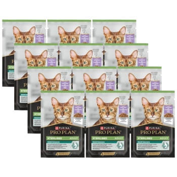 Purina Pro Plan Sterilized s morčacím mäsom pre mačky 12x85 g