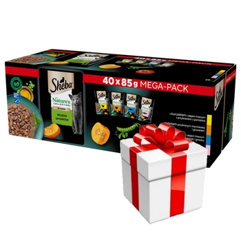 SHEBA Nature’s Collection Výber príchutí 40x85 g + PREKVAPENIE PRE MAČKU