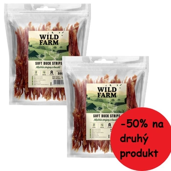 WILD FARM Mäkké kačacie prúžky 2x500g psia maškrta