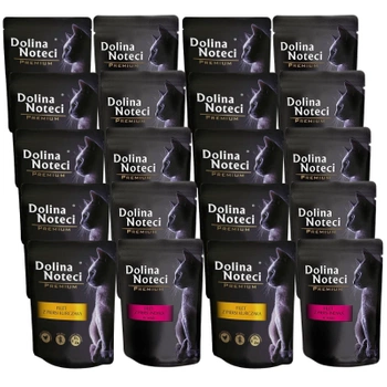 Dolina Noteci Premium filet z piersi Mix Smaków dla kotów 20x85g