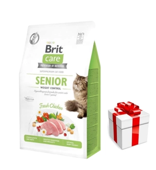 BRIT Care Cat Grain-Free Senior Weight Control 400g + ZADARMO prekvapenie pre mačku!
