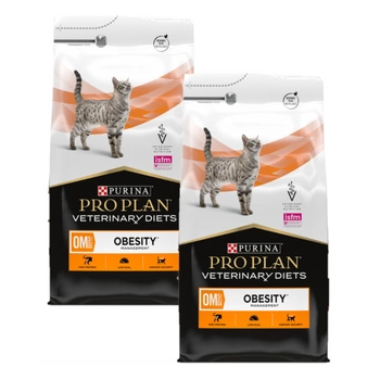 PRO PLAN Veterinary Diets OM St/Ox Obesity Management Suché krmivo pre mačky 2x5kg