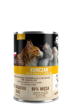 PetRepublic kúsky v omáčke s kuracím mäsom(steril) 400g pre mačky